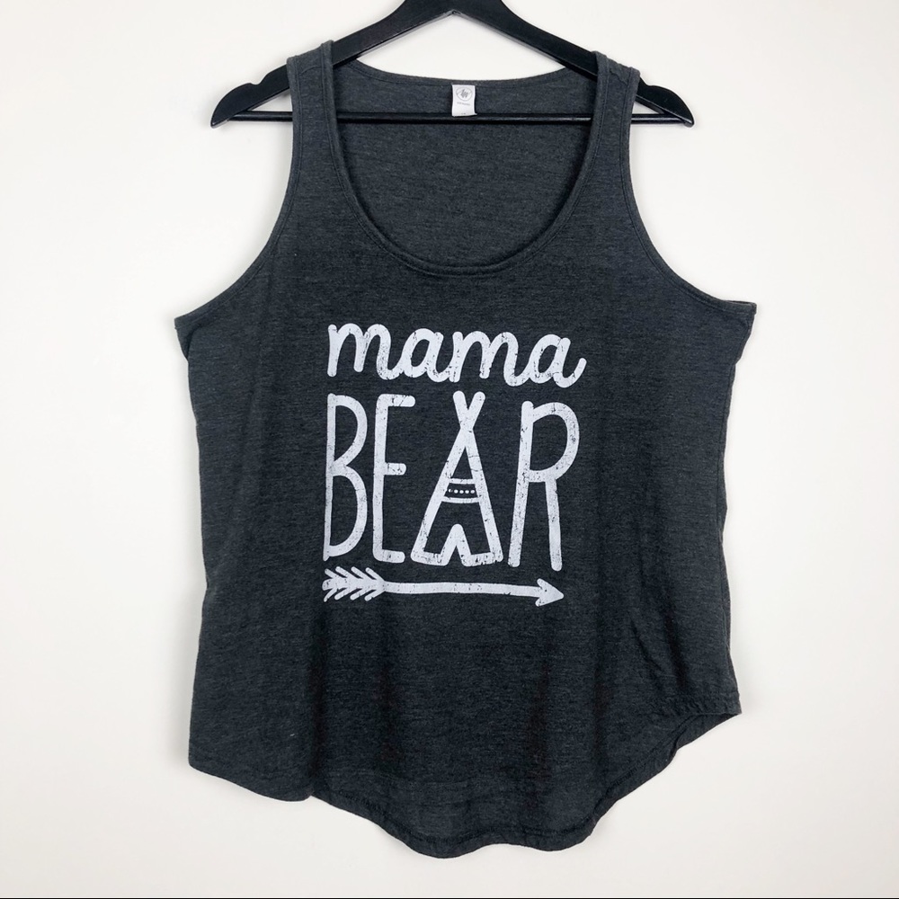 ‘MAMA BEAR’ Gray Tank